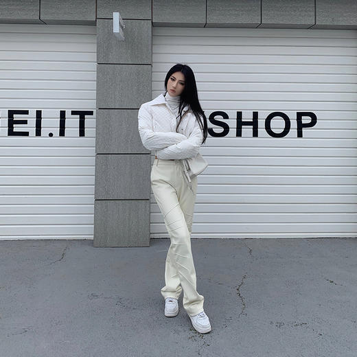 NEWA PROJECT 2021秋冬新款韩版加绒白鸭绒短款上衣羽绒服外套女 商品图3