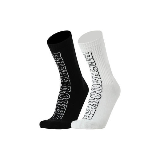 ENSHADOWER隐蔽者基础大LOGO男士袜运动袜棉袜中筒袜两双 商品图4