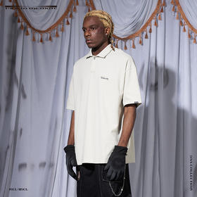 RELABEL 21SS 多色logo撞色刺绣细节异色纽扣宽松潮流短袖polo