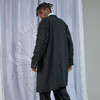 RELABEL 20AW 宋祖儿同款黑色毛边贴布不对称拼贴长款西服大衣 商品缩略图3