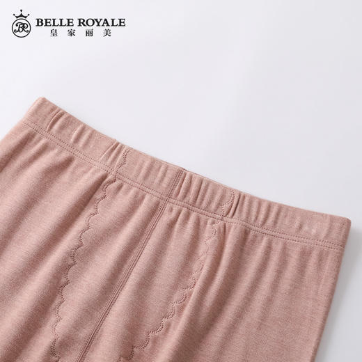 皇家丽美冬季羊绒蚕丝保暖内衣情侣款男打底秋衣秋裤套装BNM8166 商品图4