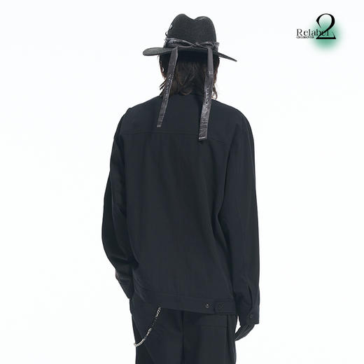 RELABEL 21AW异材质层次拼接多口袋假两件宽松廓形外套 商品图3