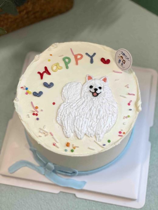 手绘狗狗奶油蛋糕 下单前请仔细阅读商品详情 商品图0