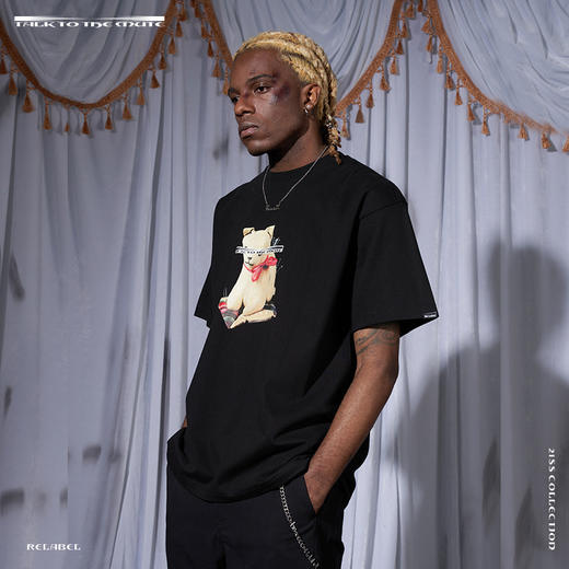 RELABEL 21SS 主题趣味动物印花高克重圆领宽松体恤 商品图3