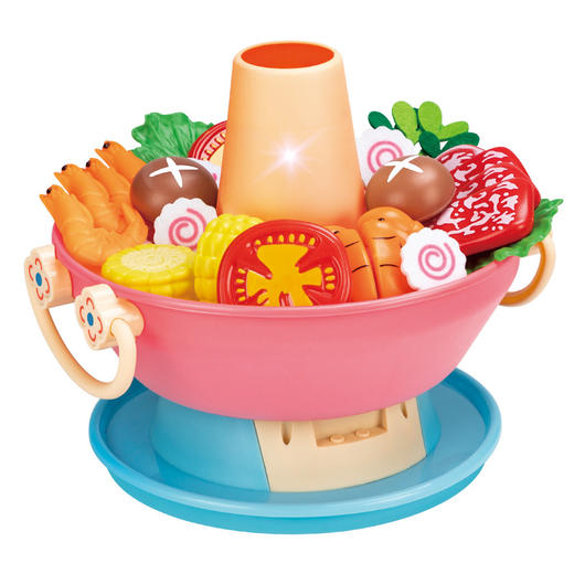 【“咕嘟”咕嘟“ 喷雾火锅】儿童过家家仿真火锅 食材丰富 灯光音效 真实喷雾 商品图4