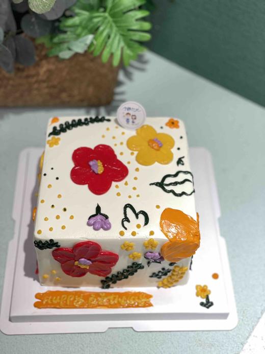 方形小清新奶油蛋糕 下单前请仔细阅读商品详情 商品图0