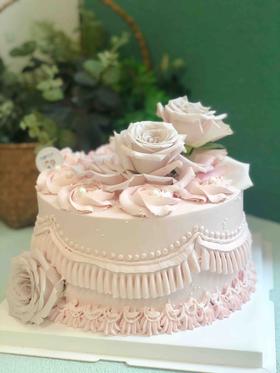 复古鲜花奶油蛋糕 下单前请仔细阅读商品详情