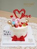 1027CAKE  | 520  爱的告白 小猪佩奇 周年纪念 翻糖蝴蝶结 一家三口 商品缩略图0