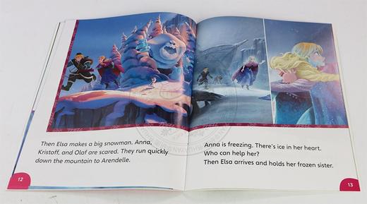 朗文培生迪士尼绘本分级阅读2级别 英文原版 Disney Kids Readers Level 2 冰雪奇缘儿童经典故事 皮克斯动画故事分级词汇 英文版 商品图2