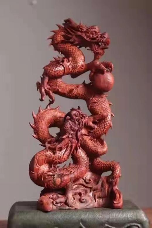 双龙戏珠摆件° 小叶紫檀 商品图0
