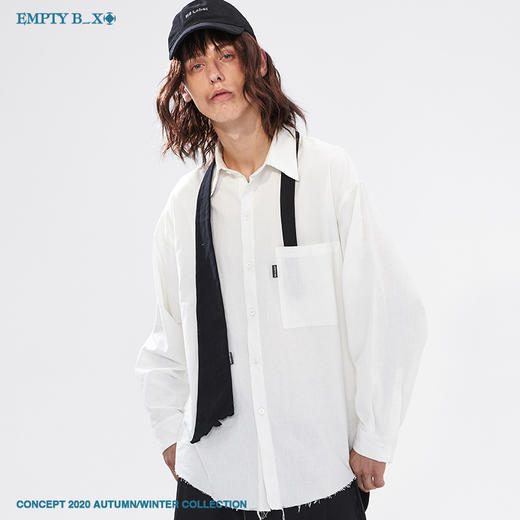 RELABEL 2020AW 双色纯手工破坏领带帅气雅痞领带百搭衬衫领带潮 商品图2