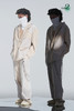 RELABEL21AW 浅卡其色梭织拼接可拆卸连帽多口袋不对称宽松西服 商品缩略图5