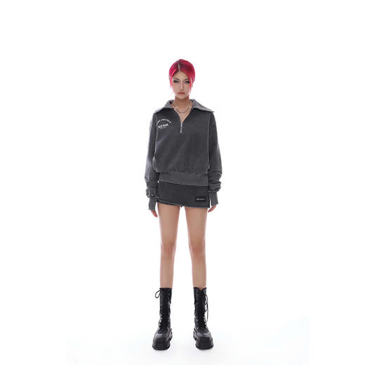 NEWA PROJECT 秋冬原创翻领休闲宽松外套上衣包臀a字半身裙套装女 商品图4