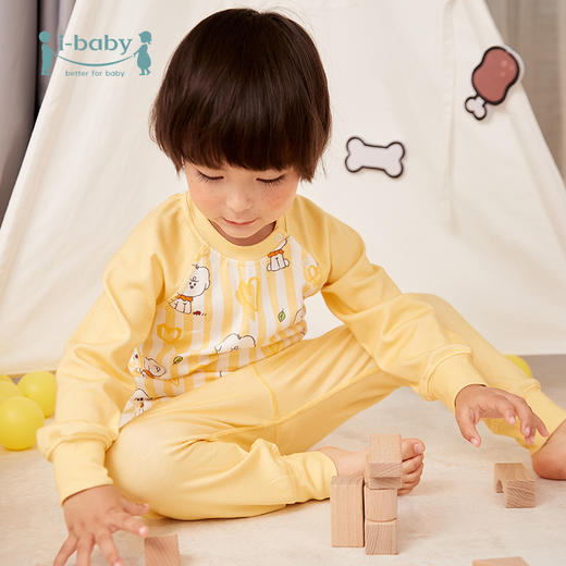 【99元任选3件 单件不退】i-baby/英伦宝贝&奈娃联名儿童恒温睡衣 婴幼儿连体内衣分体套装66码73码 商品图0