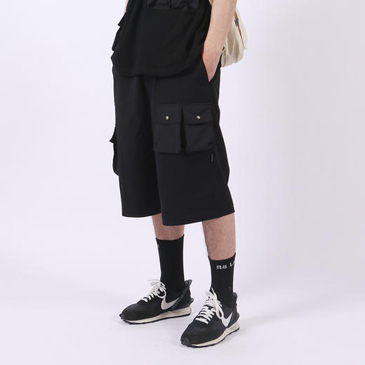 RELABEL20SS口袋半裤5分裤男裤子国潮牌阔型结构中裤沙滩裤休闲裤 商品图3