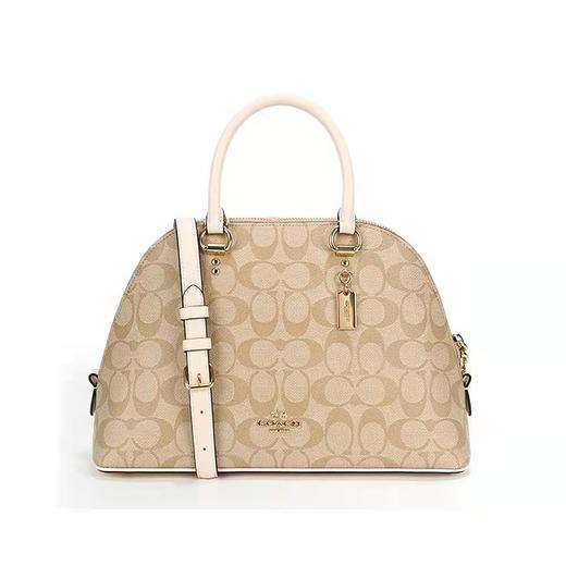 美国Coach蔻驰女士卡其色印花图案手提单肩包F2558IMDQC 商品图0