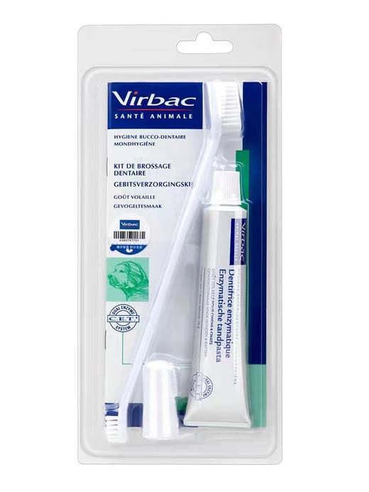 维克复合酶牙膏猫犬通用鸡肉味免洗宠物去口臭牙结石70g 商品图0