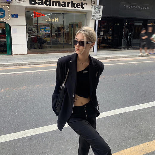 NEWA PROJECT 秋季 原创秋冬新款修身设计感上衣长袖休闲外套西装 商品图0