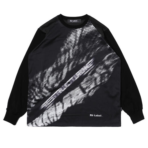 RELABEL 20SS潮牌幻影主题印花正面满印流行长袖圆领宽松卫衣T恤 商品图4