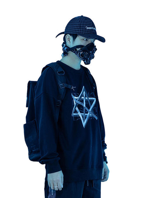 ENSHADOWER隐蔽者序列宇宙圆领卫衣男秋季宽松休闲长袖上衣外套潮 商品图3