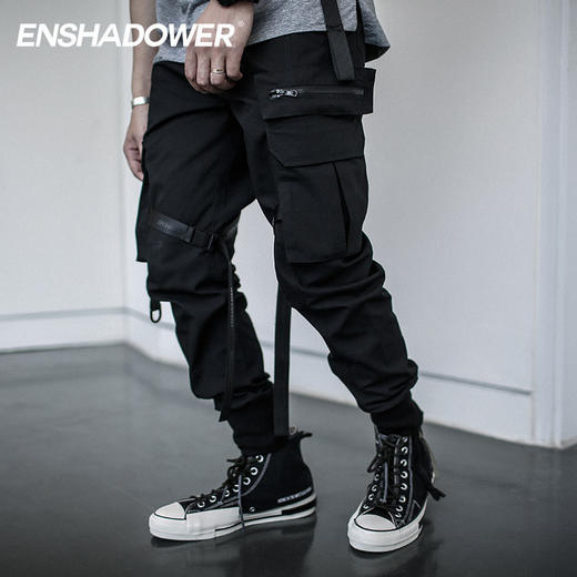 ENSHADOWER隐蔽者雪地迷彩工装裤男裤子李现韩商言同款伞兵束脚裤 商品图0