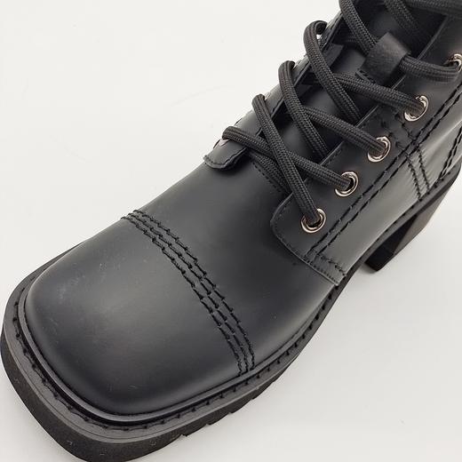 LFGJ 10704 真皮厚底粗跟英伦风时尚短靴 商品图4