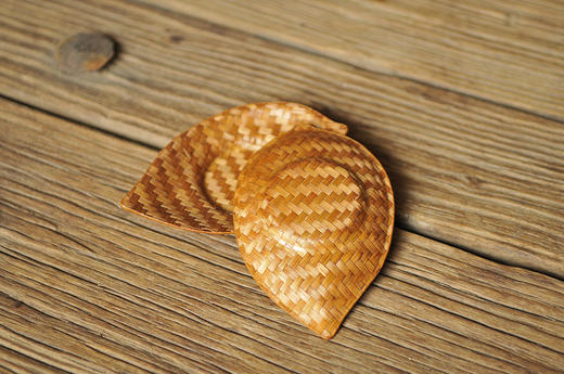 大漆竹席树叶杯垫 商品图0