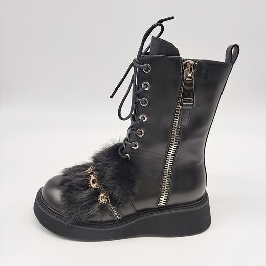 LFGJ 3874   真皮欧美侧拉链时尚短靴 商品图6