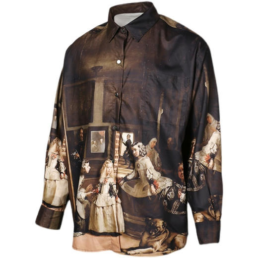 RELABEL 21SS复古油画概念满印长袖衬衣 商品图4