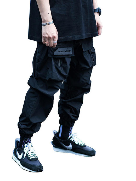 ENSHADOWER隐蔽者潮牌皱感工装抽绳束脚裤男宽松休闲工装裤长裤 商品图3