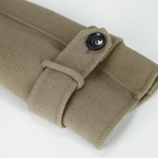 LH9Q4斯尔丽瑟俪2021秋冬新款纯色翻驳领复古英伦风长款羊毛女士外套 商品图4