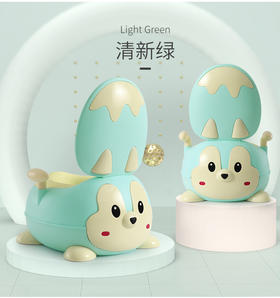 宝贝时代松鼠坐便器PU清新绿