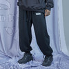 RELABEL 20AW 黑色脚口抽绳调节硅胶标设计廓形宽松长裤 商品缩略图0