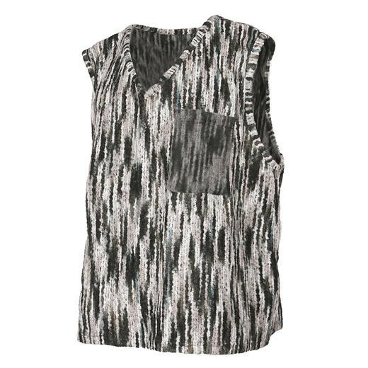 RELABEL 21SS 定织未来感条纹毛料口袋正反拼接宽松背心 商品图4