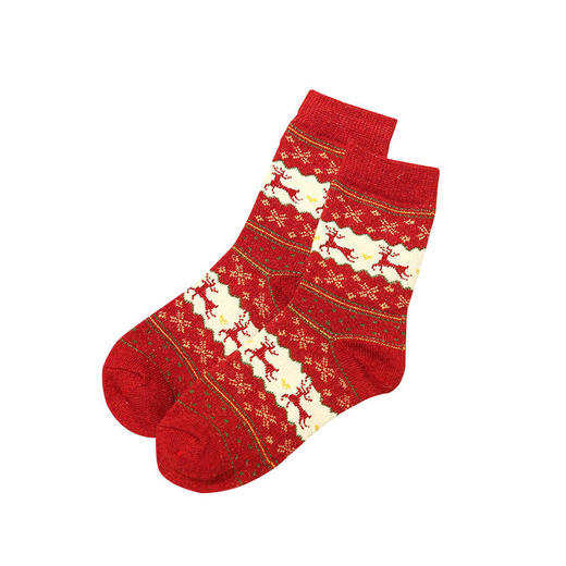 【十双装寒冬不冻脚】火到爆仓！民族复古风加厚保暖情侣中筒图腾羊毛袜 商品图4