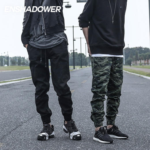 ENSHADOWER隐蔽者三代束脚裤迷彩潮牌休闲裤修身运动长裤工装裤男 商品图0