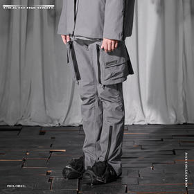 RELABEL 21SS异形多拉链可拆卸大口袋直筒工装裤