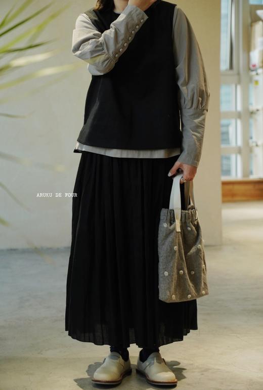 （4折）Le minor棕色/浅卡其/黑叠穿背心 商品图10