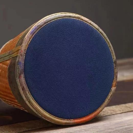 香云纱竹编手拎桶包 商品图3