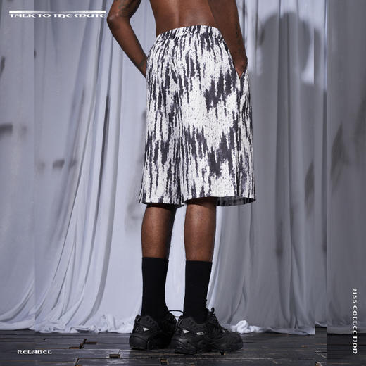 RELABEL 21SS  定织线织满印印花宽松休闲短裤 商品图1