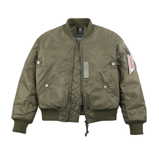 ENSHADOWER隐蔽者杜邦羊羔绒飞行员夹克休闲短款棉衣男 商品图4