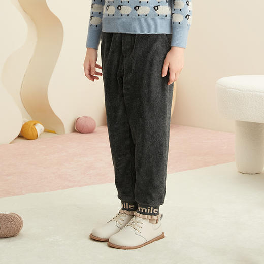 【加绒加厚童装保暖裤】21年秋冬新品女童加绒加厚保暖休闲裤 商品图2