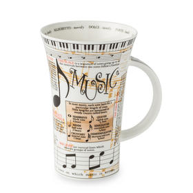 英国DUNOON丹侬峡谷型骨瓷马克杯音乐悠扬 蓝色礼盒