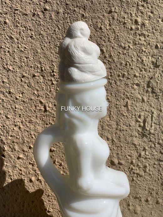 日本中古AVON Vintage奶玻璃香水瓶 底部带标 商品图3