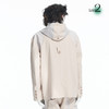 RELABEL21AW 浅卡其色梭织拼接可拆卸连帽多口袋不对称宽松西服 商品缩略图3