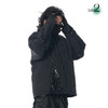 RELABEL 21AW 3M新雪丽认证黑色梭织拼接高密未来感明线打褶棉服 商品缩略图1