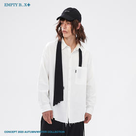 RELABEL 2020AW 双色纯手工破坏领带帅气雅痞领带百搭衬衫领带潮