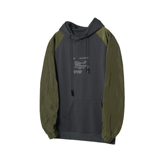 ENSHADOWER隐蔽者异质拼接连帽卫衣休闲宽松帽衫秋冬新款潮牌上衣 商品图4