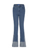 IFIK limited Blue Flare Jeans 裤脚直喷特殊面料微喇牛仔长裤 商品缩略图4