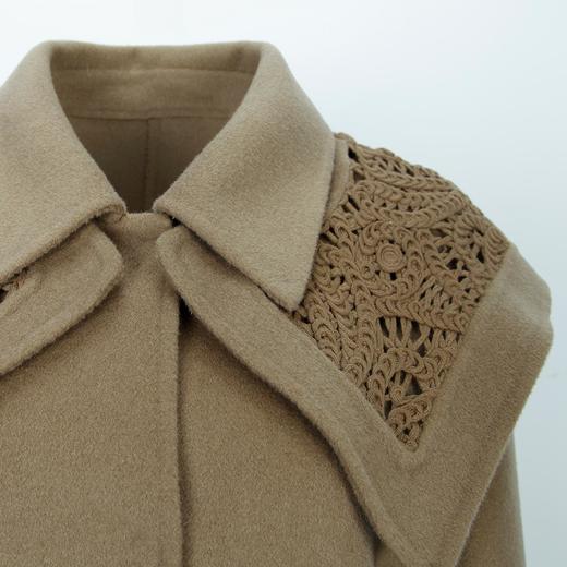 LH9T1斯尔丽2021瑟俪秋冬新款设计感时尚针织领一手长大衣女款通勤 商品图4